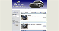 Desktop Screenshot of gpsmotors.com