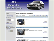 Tablet Screenshot of gpsmotors.com